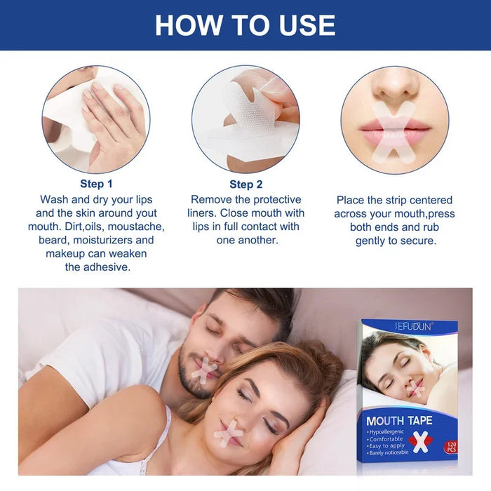 Breath and SnoreSleep Tape for Better Breathing & Reduced Snoring