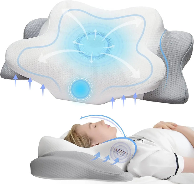 Ergonomic Memory Foam Pillow for Superior Neck Pain Relief.